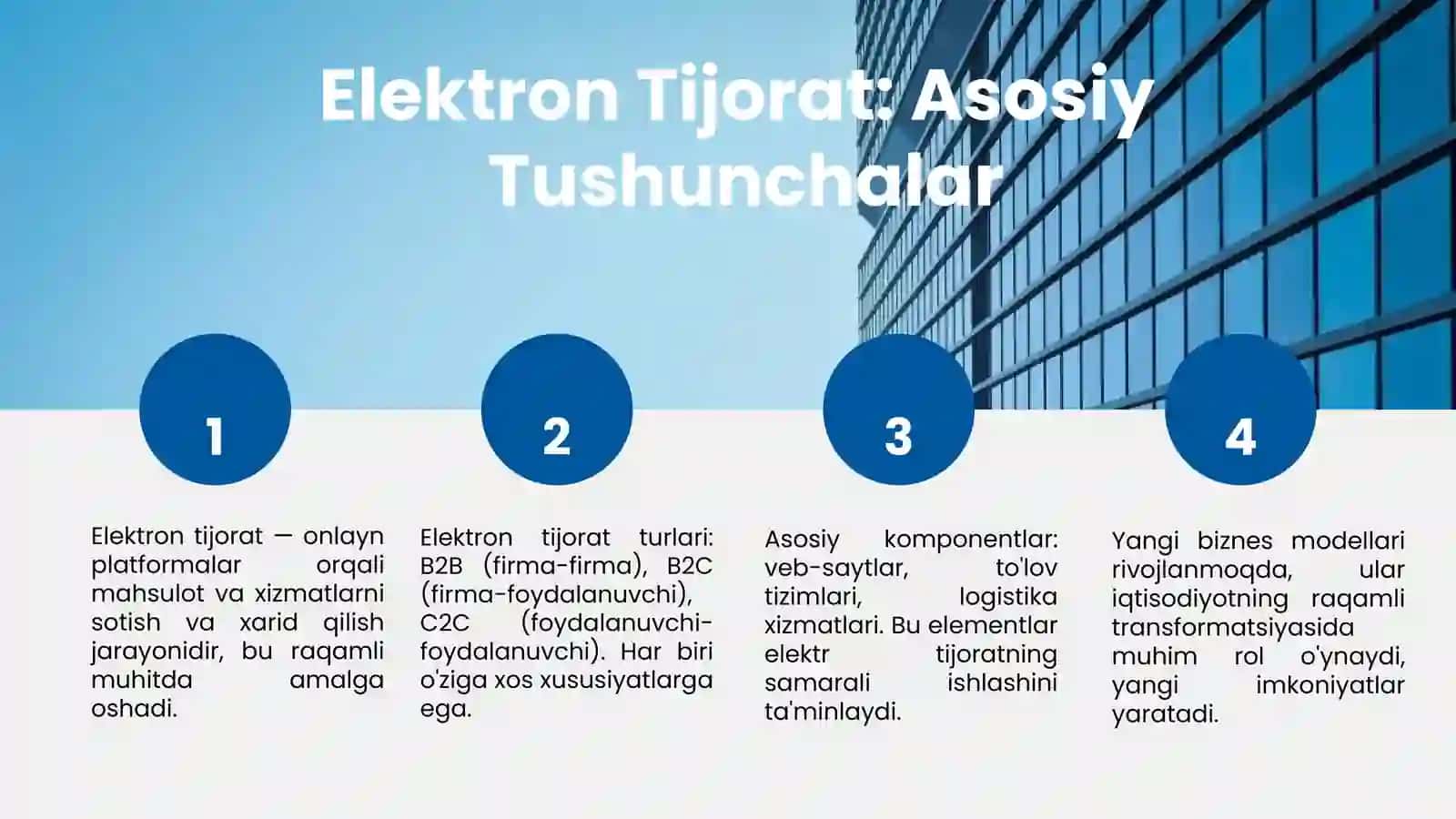 Elektron Tijorat: Asosiy Tushunchalar 3