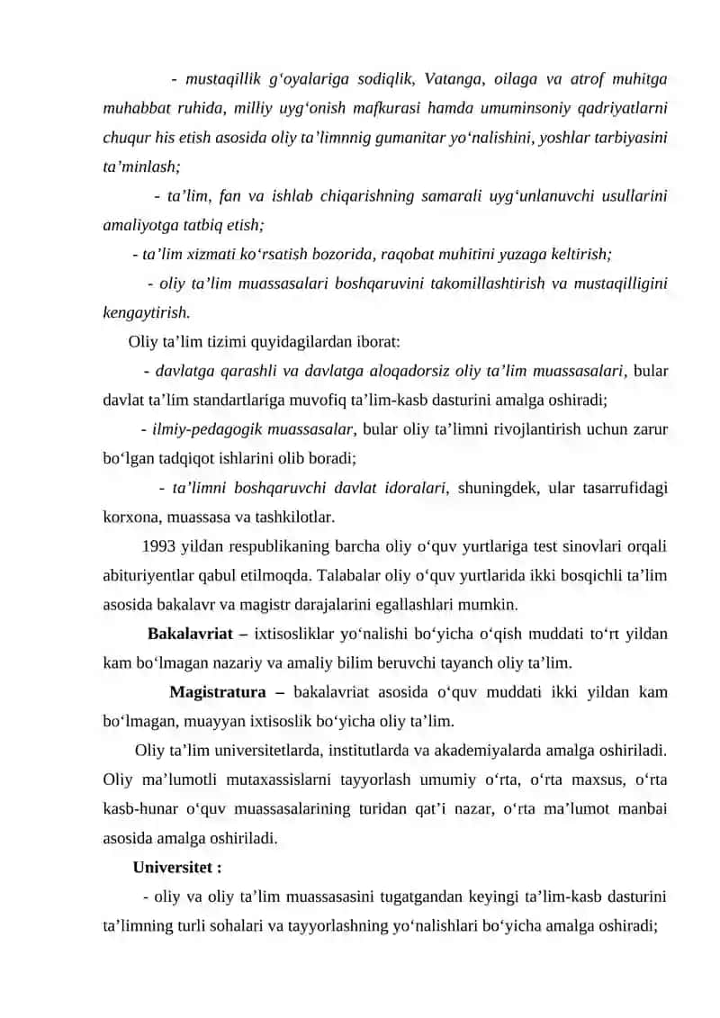 Oliy ta’lim muassasasini boshqarishning tuzilishi 3