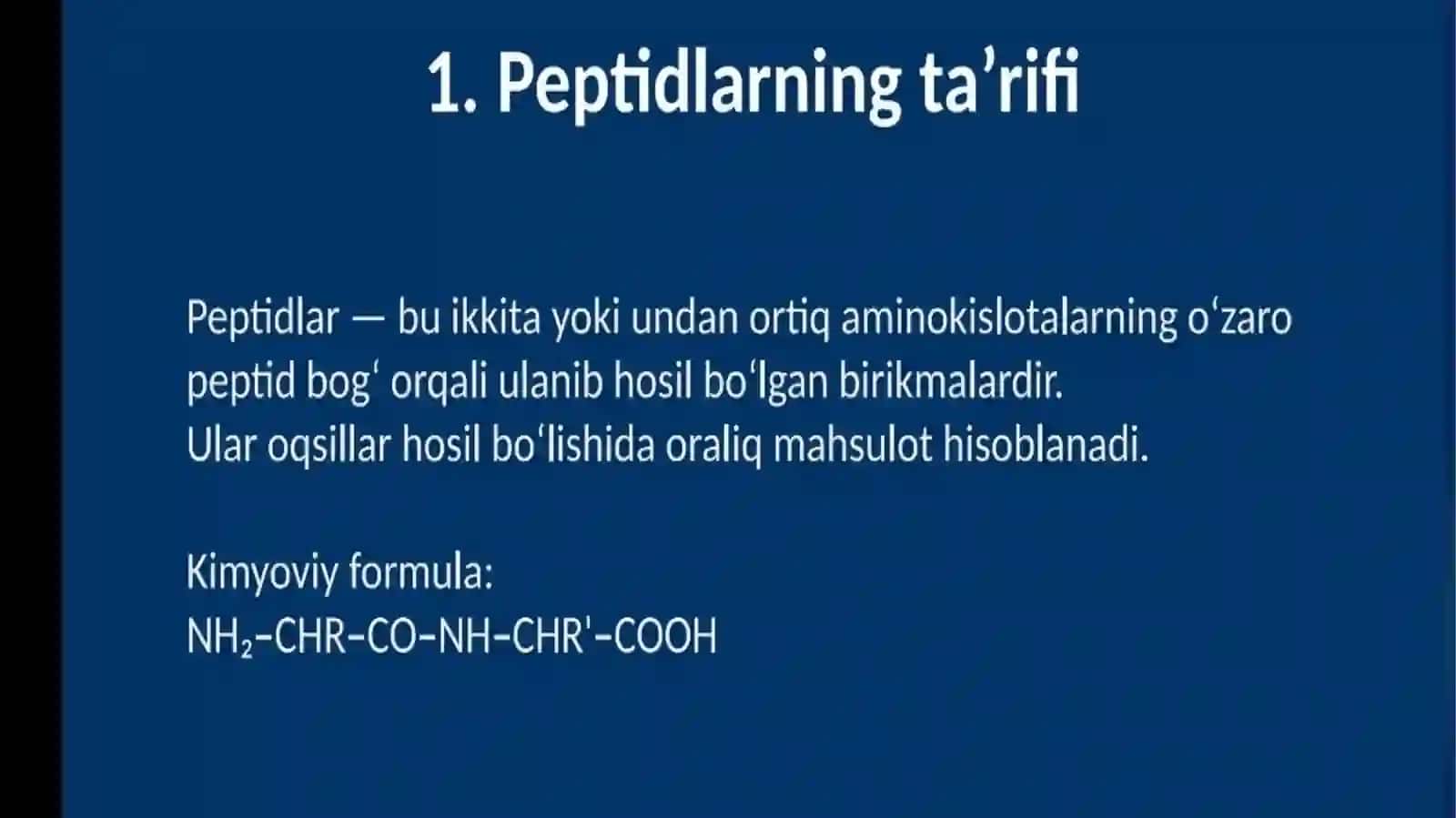 Peptidlar 3