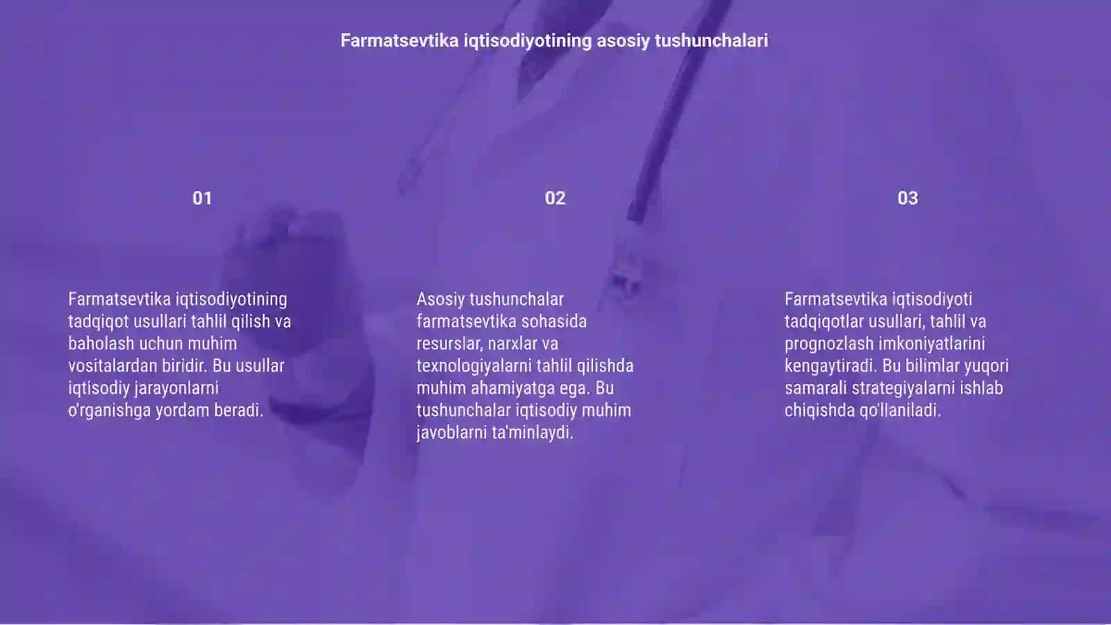 Farmatsevtika iqtisodiyotining tadqiqot usullari 3