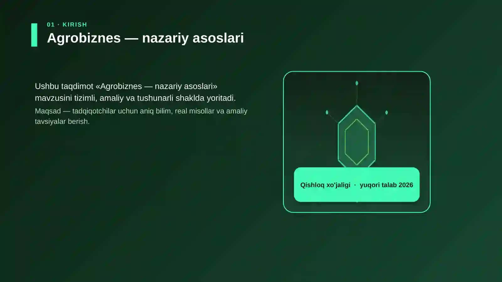 Agrobiznes — nazariy asoslari 3