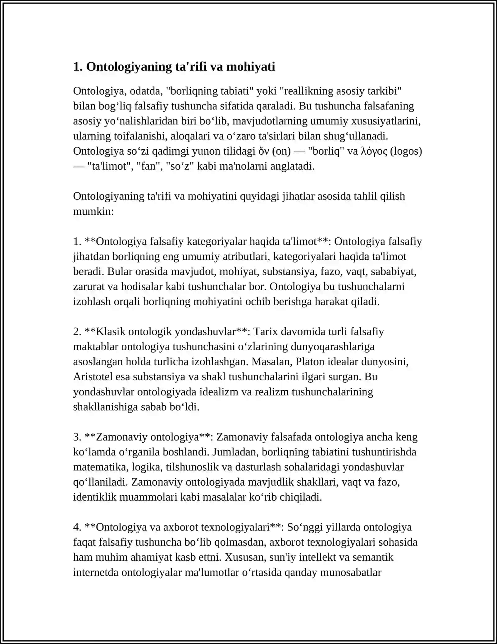 Ontologiyani tushunchalari 3