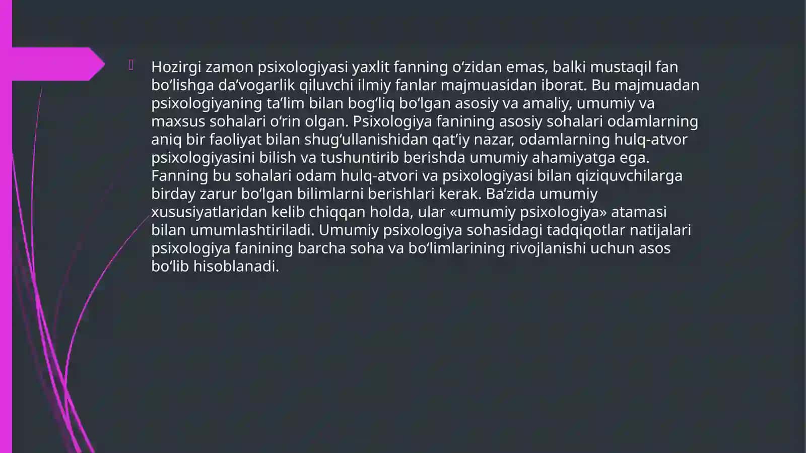 eksperimental psixologiyaning hozirgi davrdagi holati 3