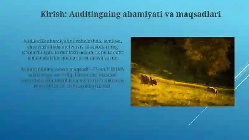 O‘stirishdagi va bo‘quvdagi hayvonlarni hisobga olishni tekshirish 3