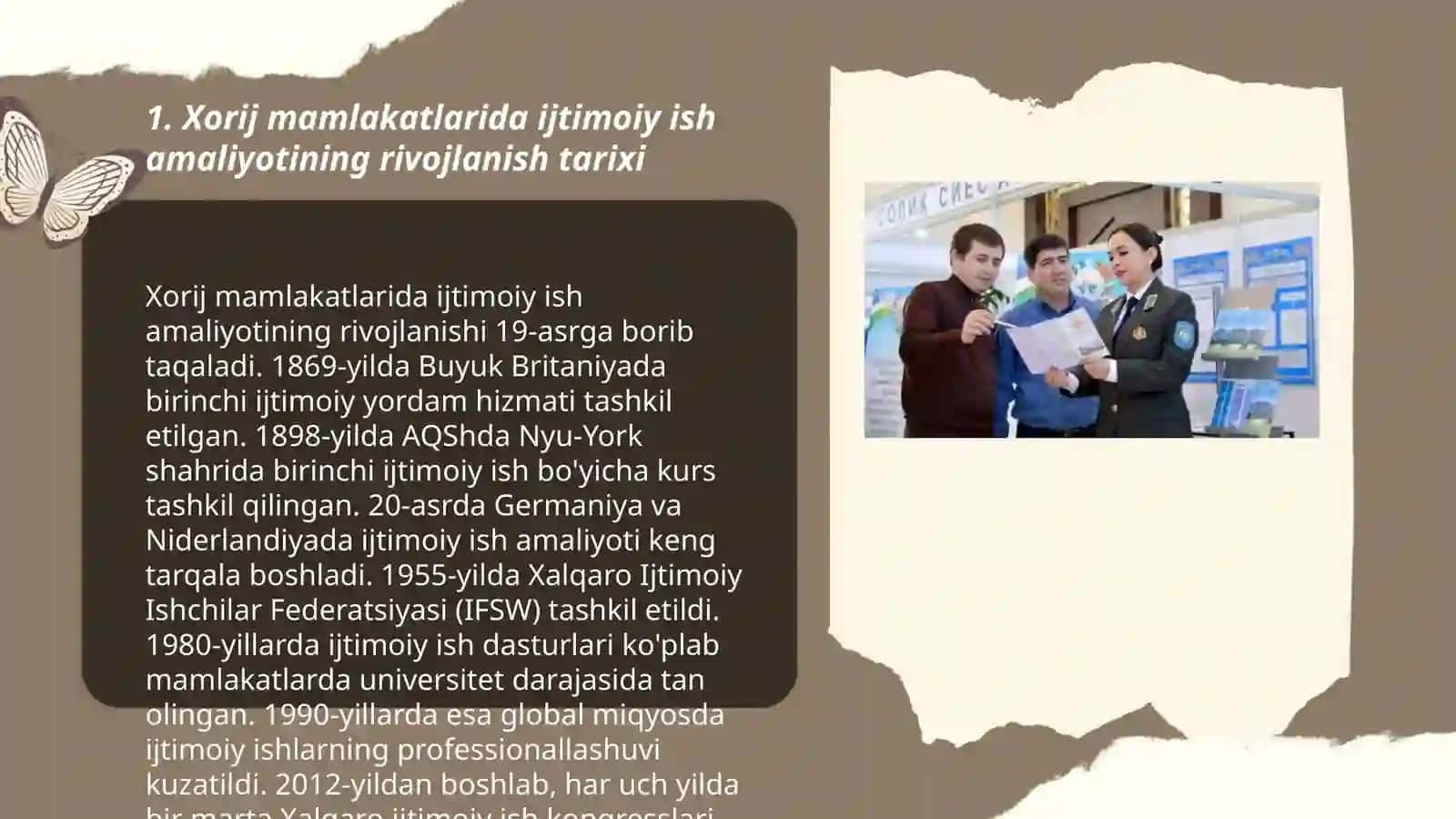 Xorij mamlakatlarida Ijtimoiy ish amaliyoti darajasi va taʼlim 3