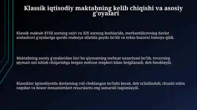 Angliya va Fransiya klassik iqtisodiy maktabining rivojlanishi 3