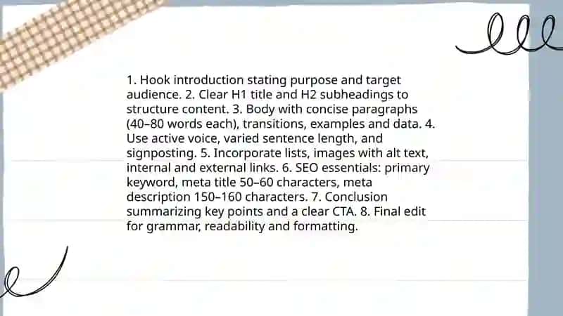 Creating content in English 3