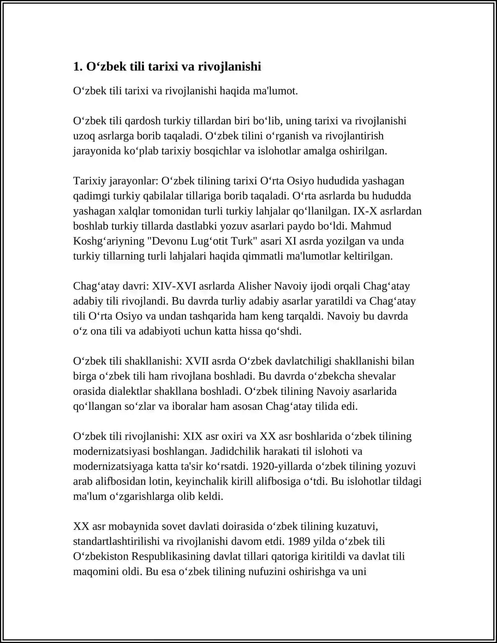 O‘zbek Tili va uning tillar tizimidagi orni 3