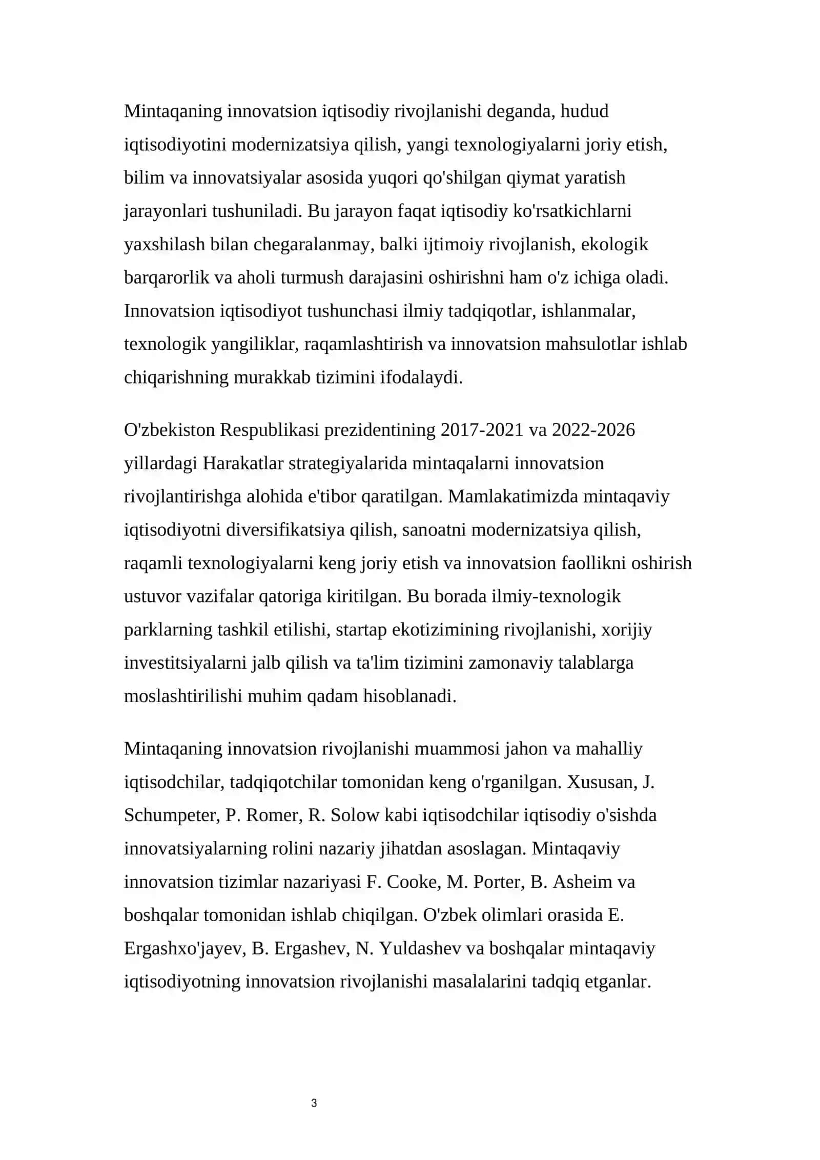 MINTAQANING INNOVATSION IQTISODIY RIVOJLANISH TENDENSIYASI 3