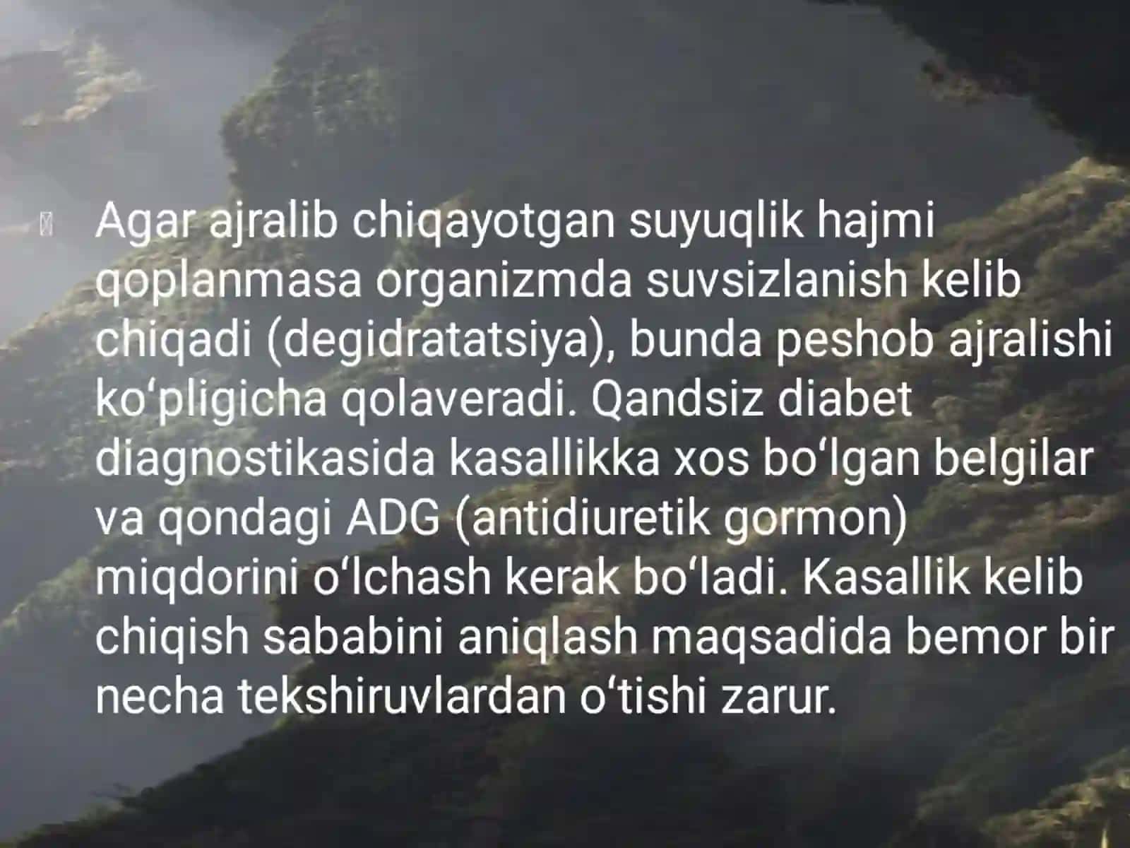 Qandsiz diabet 3