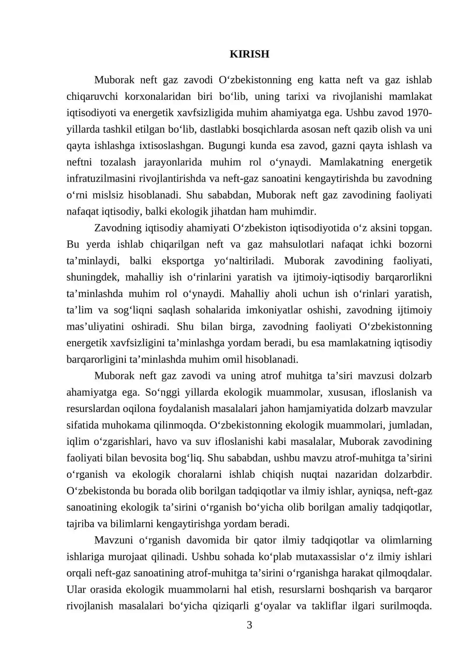 Muborak neft gaz zavodi haqida va uning atrof muhitga tasiri 3