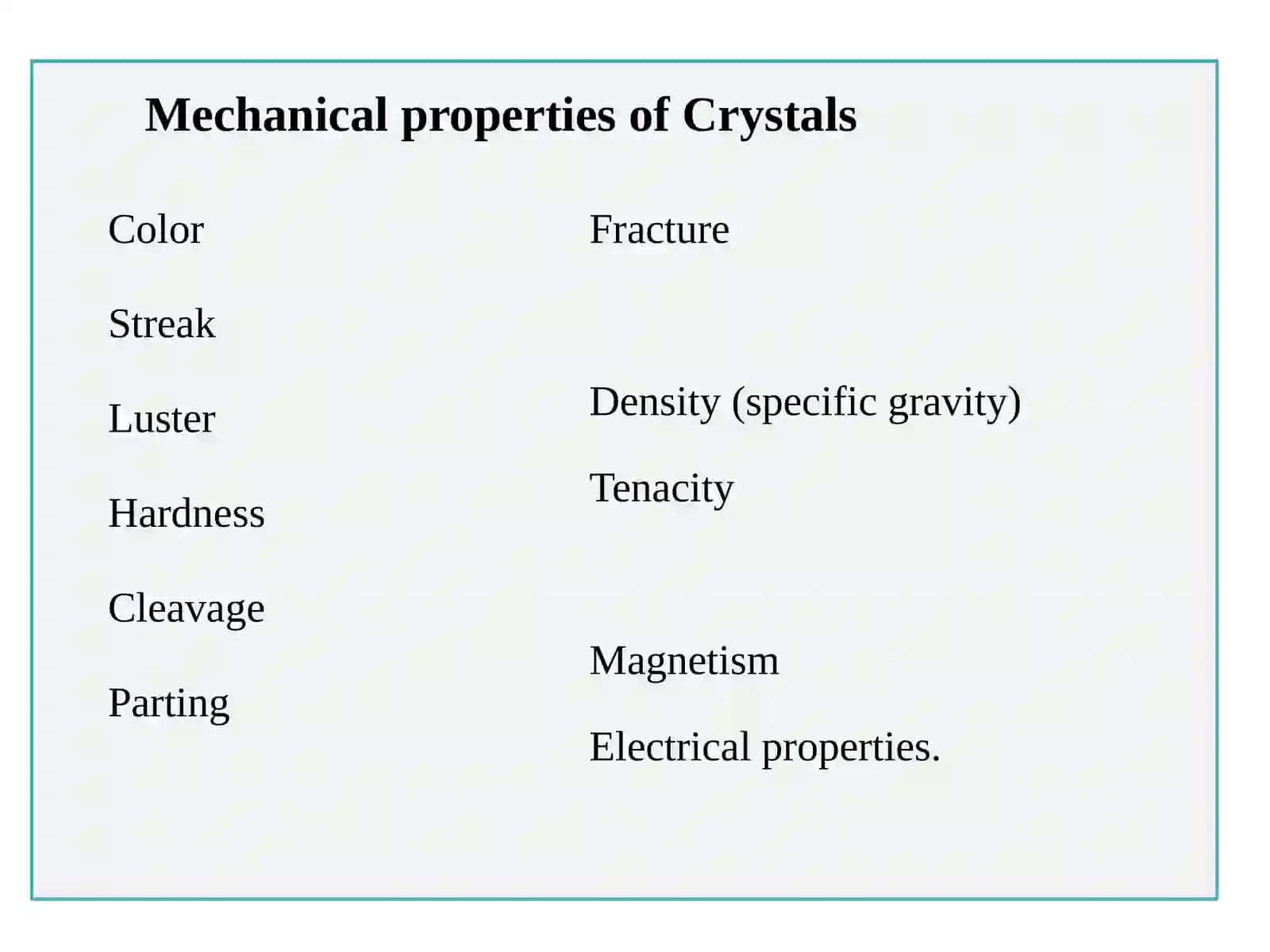 CHAPTER FIVEPhysical properties of crystals 3