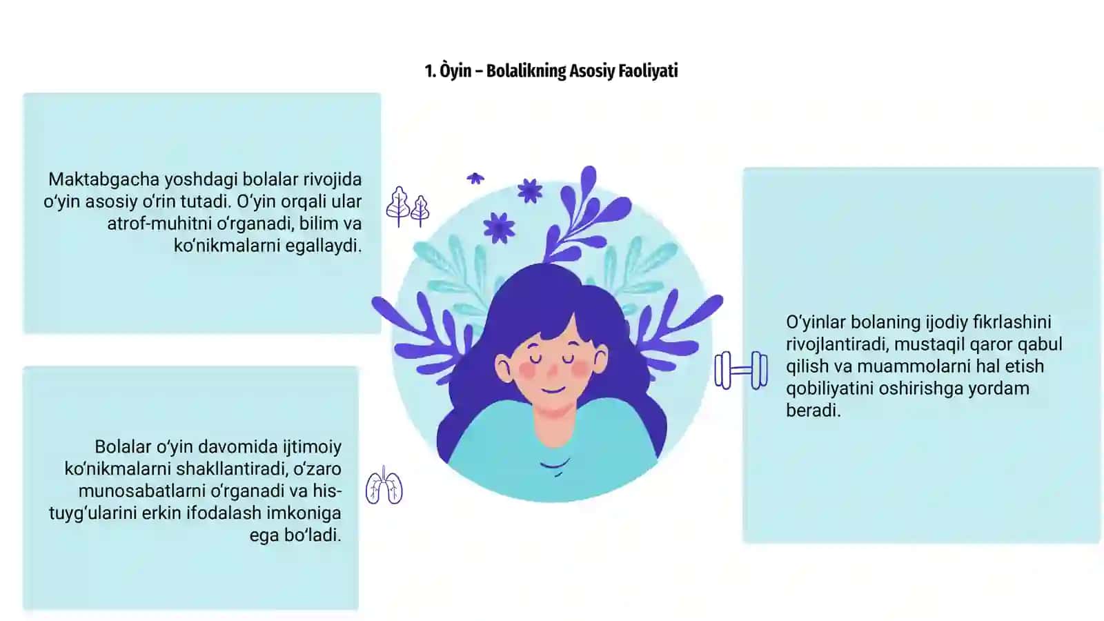Maktabgacha yoshdagi bolalar hayotida òyinning roli 3