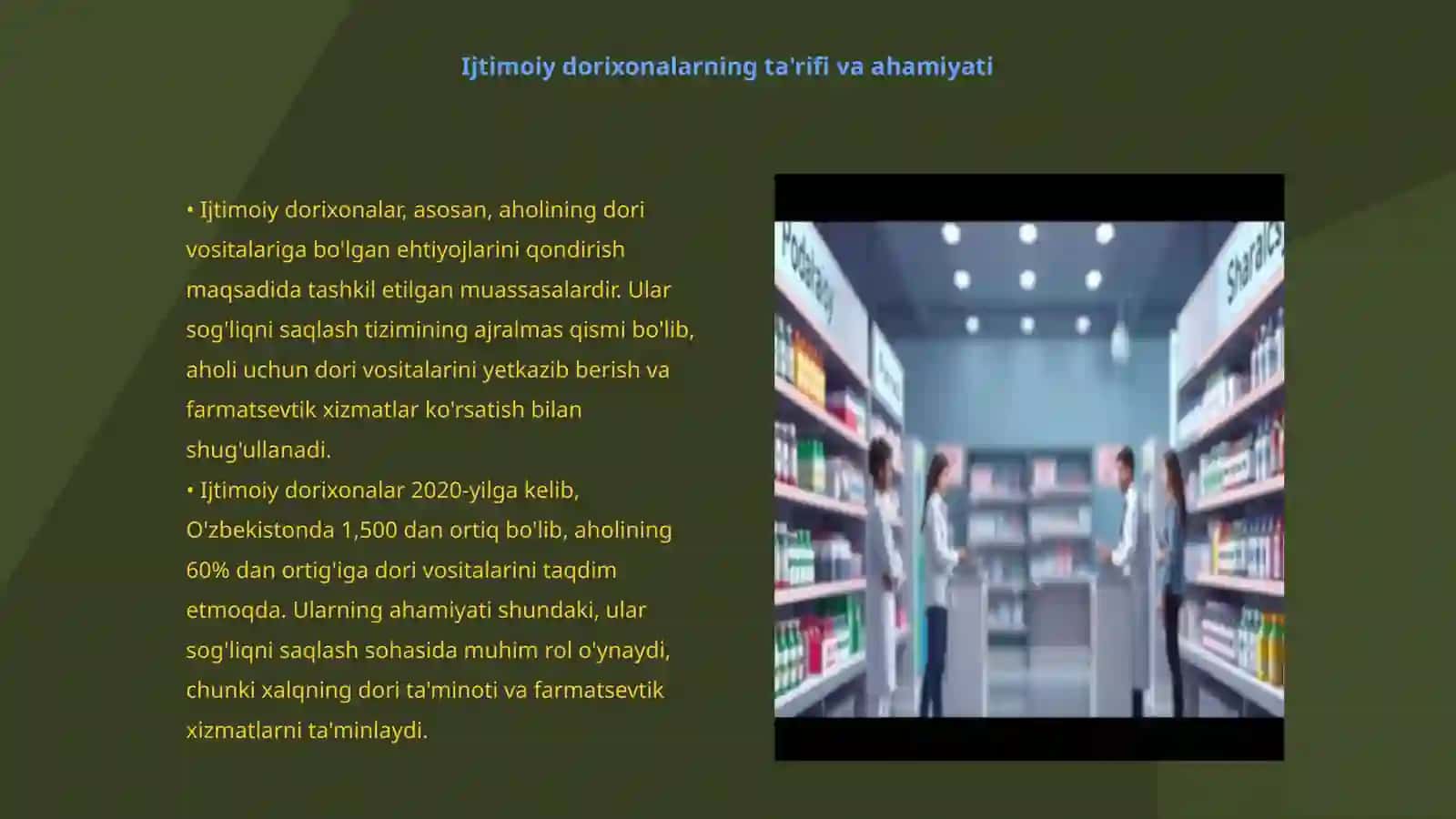 Ijtimoiy dorixonalarni tashkil etish, joylashtirish tartibi vazifalari va funksiyalari 3