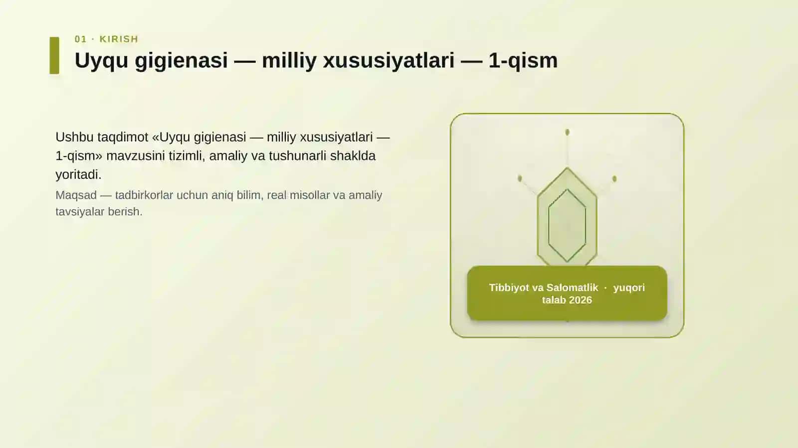 Uyqu gigienasi — milliy xususiyatlari — 1-qism 3