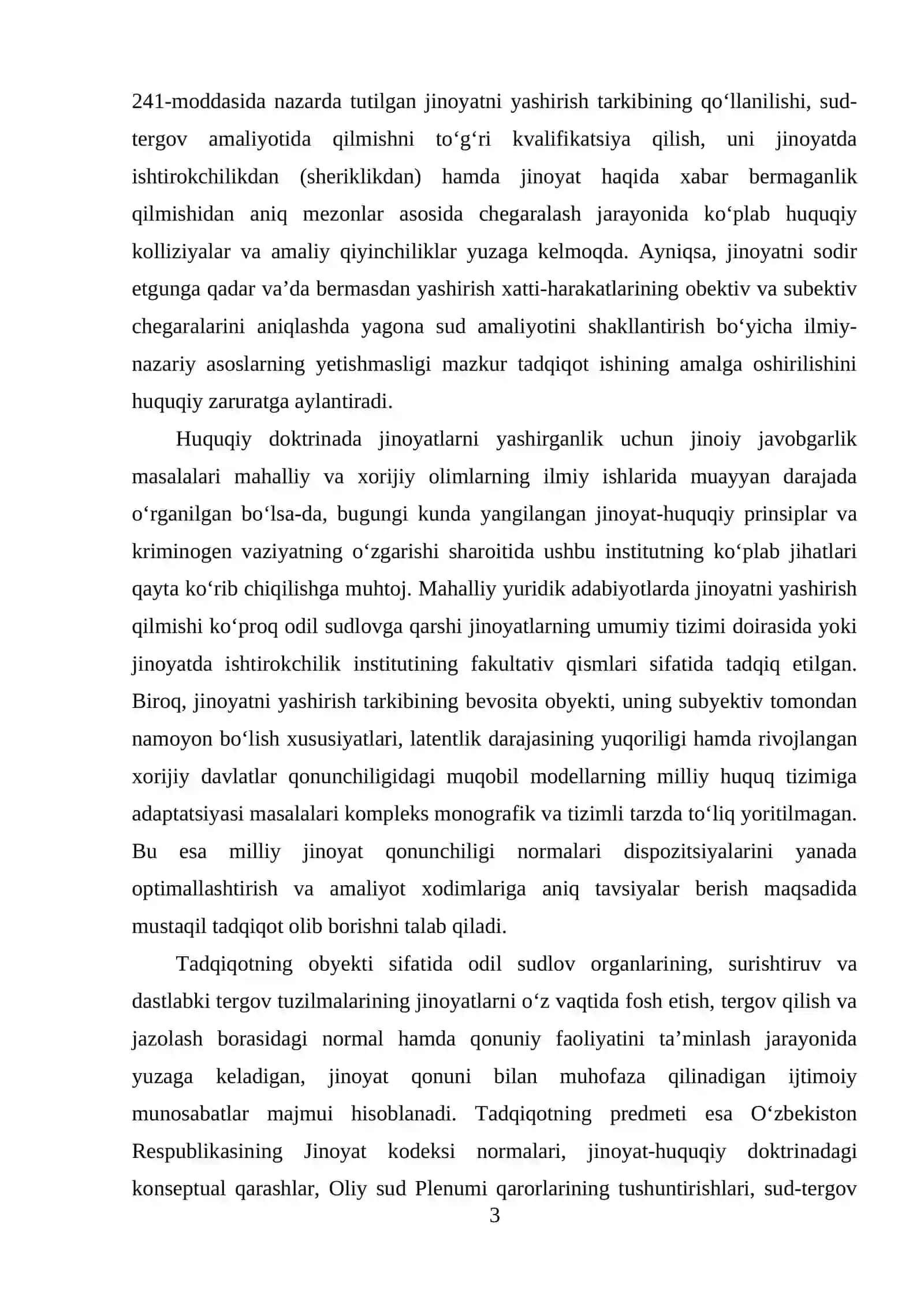 Jinoyatni yashirganlik uchun jinoiy javobgarlik 3
