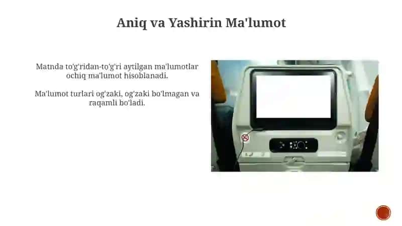 Ma'lumotning xususiyatlari 3
