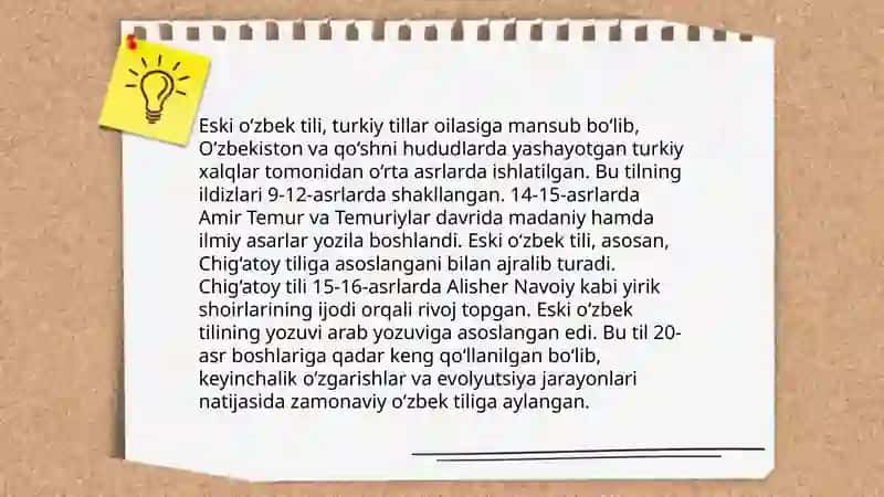 Eski o‘zbek tili davri 3