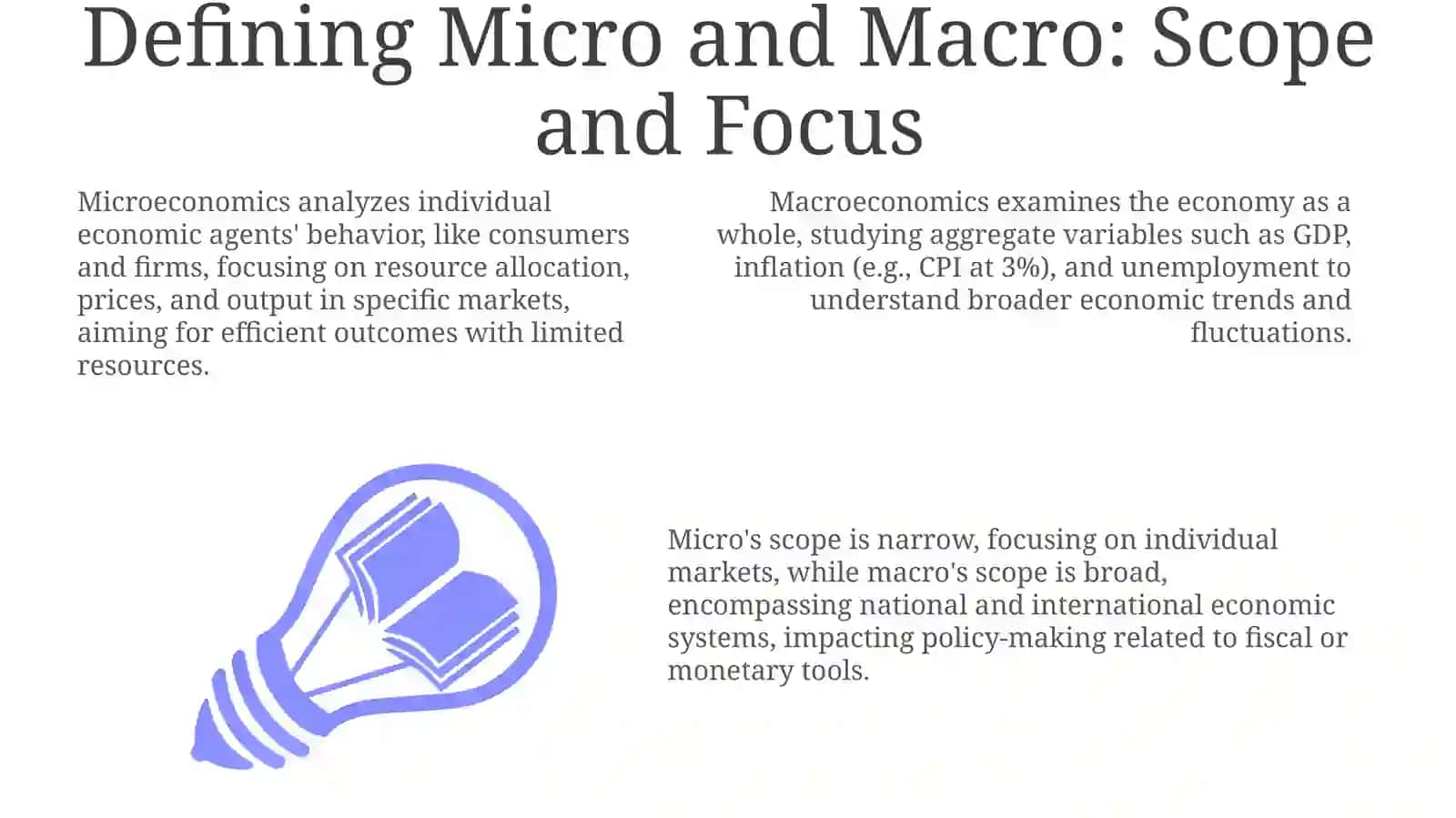 Differences between microeconomics andmacroeconomisc 3