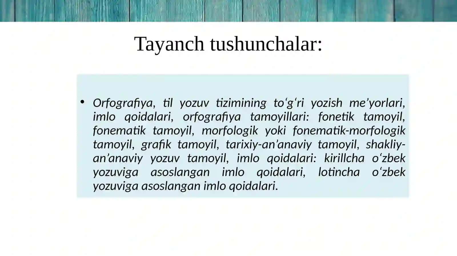 O‘ZBEK TILININGIMLO QOIDALARI 3