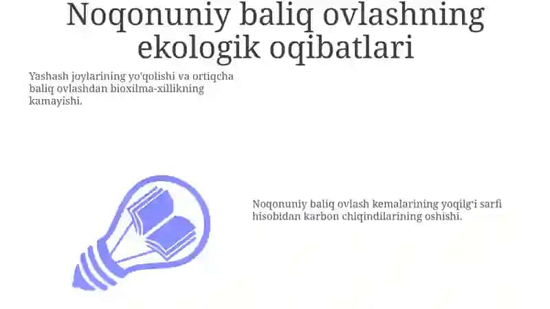 Noqonuniy baliq ovlash kemalari va oqibatlari 3
