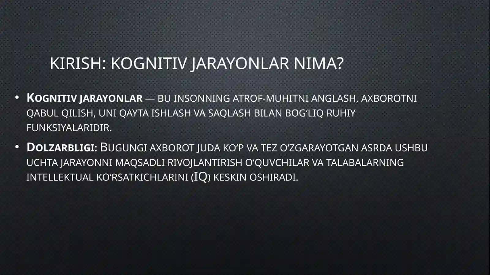 DIQQAT, XOTIRA VA TAFAKKURNI RIVOJLANTIRISH METODIKALARI 3