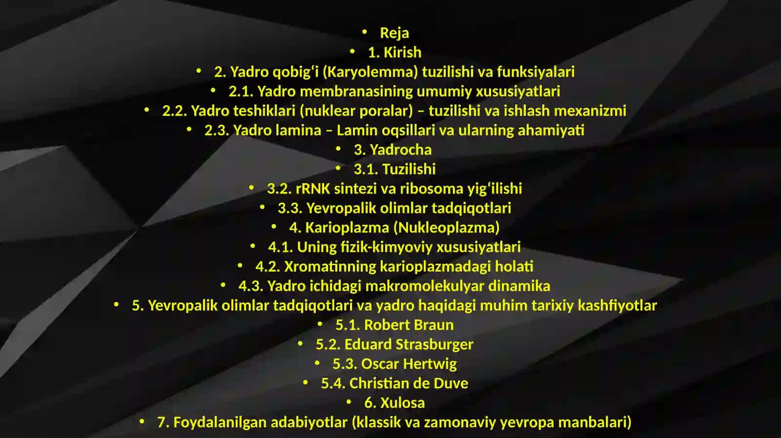 OʻrmonovaOzodaningSitologiya,GistologiyavaEmbriologiya fanidanMustaqilishtaqdimoti 3