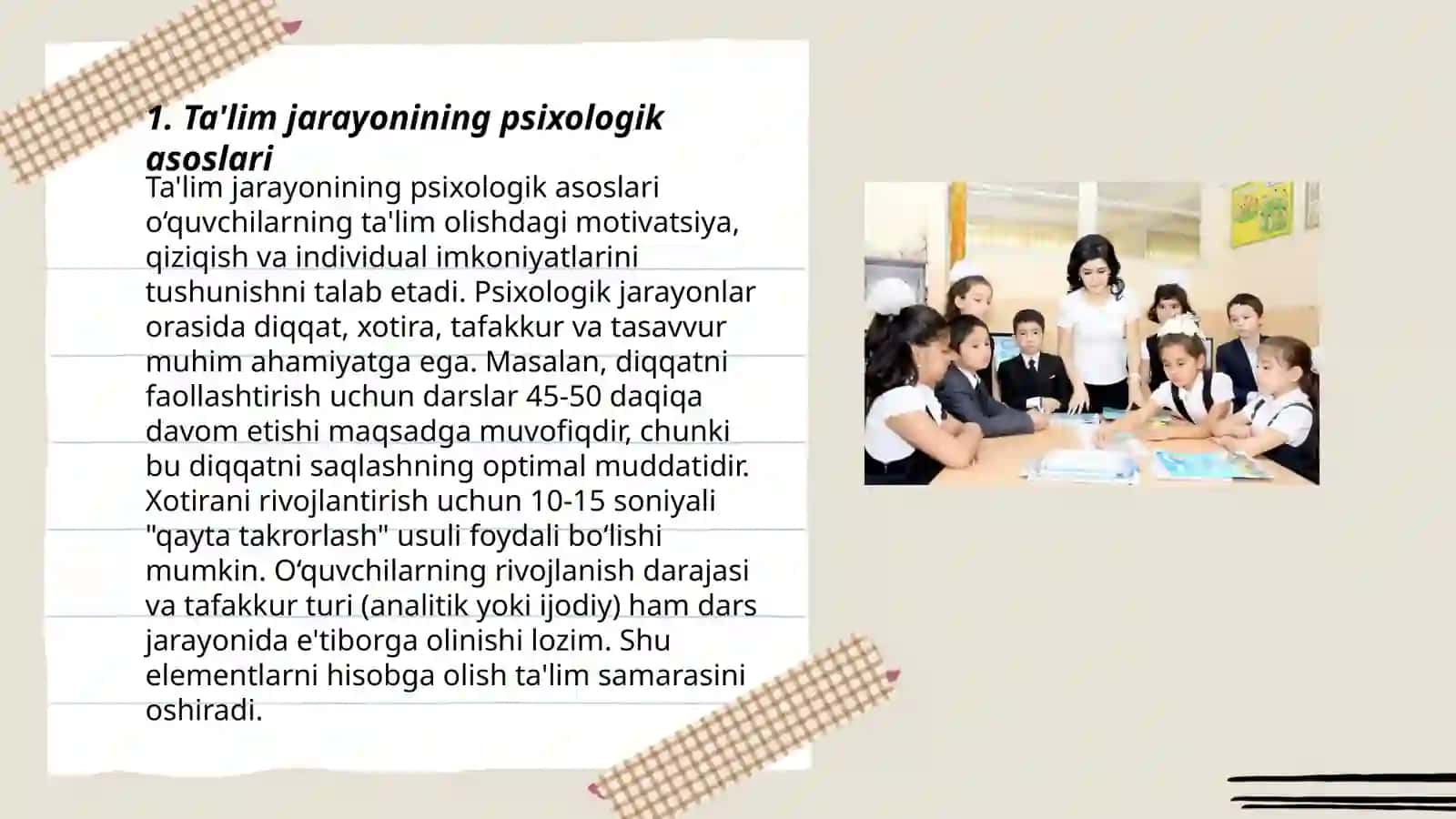Ta'lim va tarbiya psixologiyasi 3