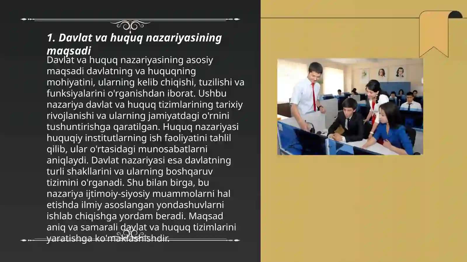 Davlat va huquq nazariyasi fanining maqsadi 3