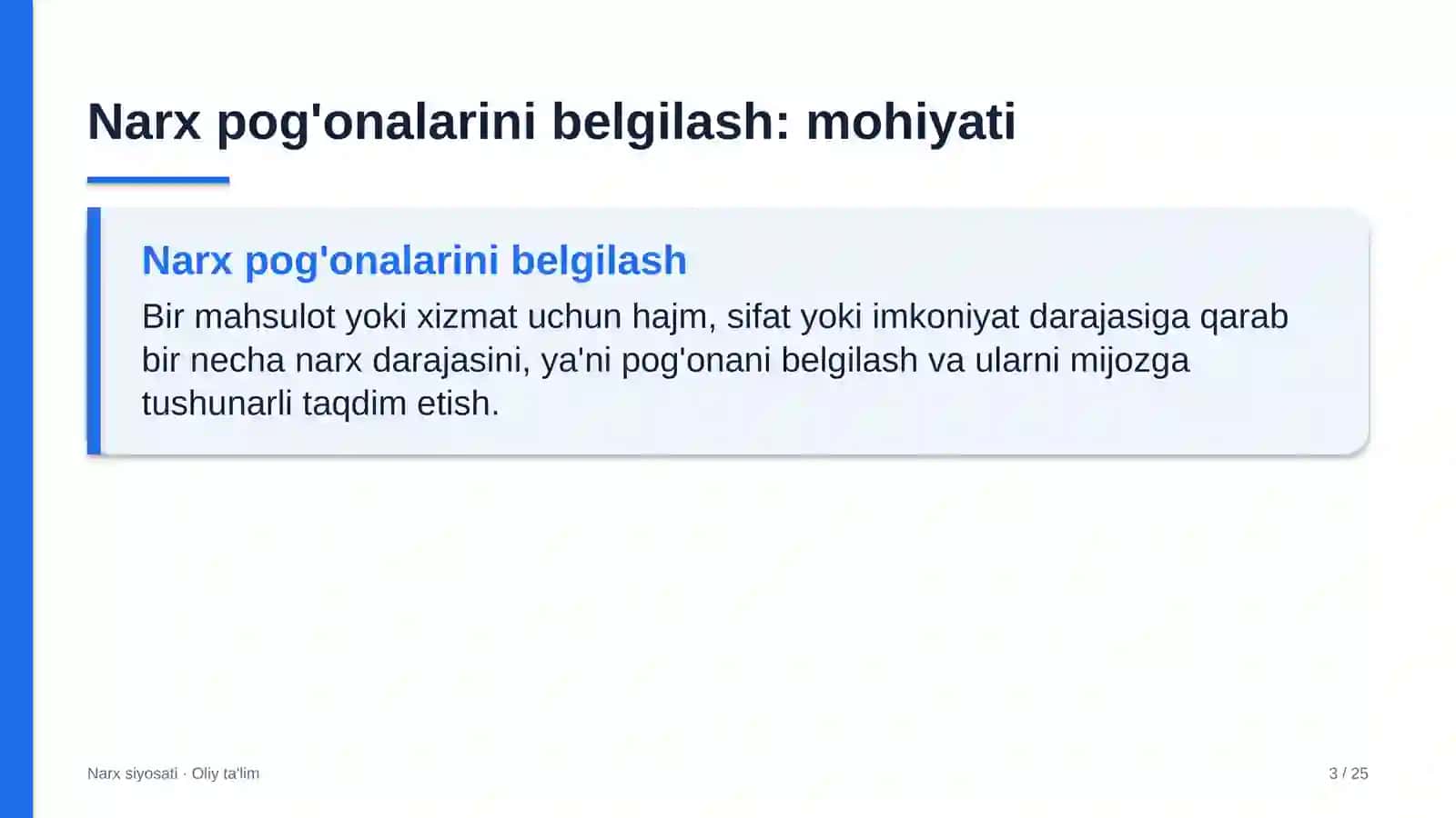 telekommunikatsiya kompaniyalarida narx pog'onalarini belgilash 9498 3