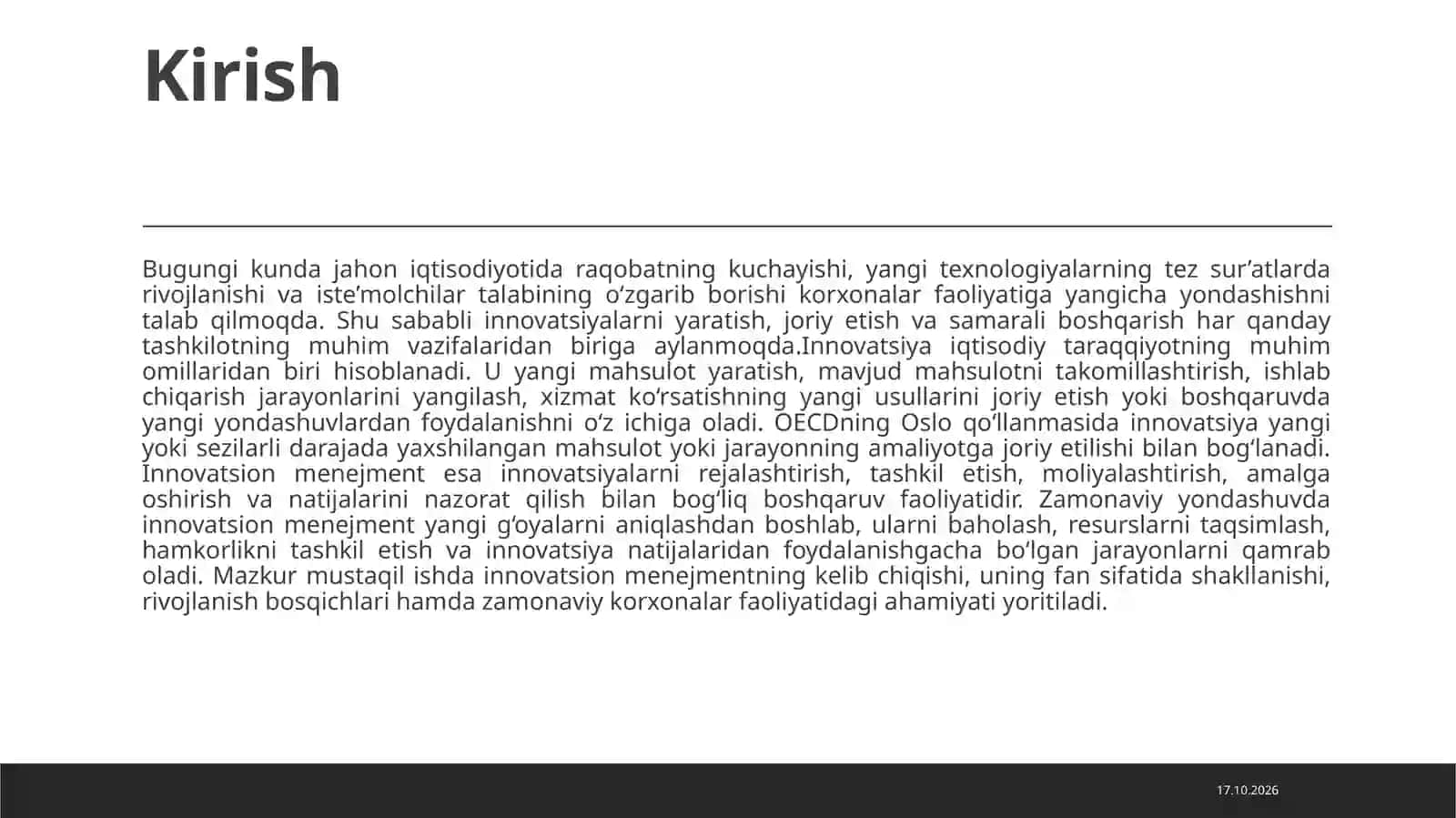 INNOVATSION MENEJMENTNING KELIB CHIQISHI VA RIVOJLANISH BOSQICHLARI 3