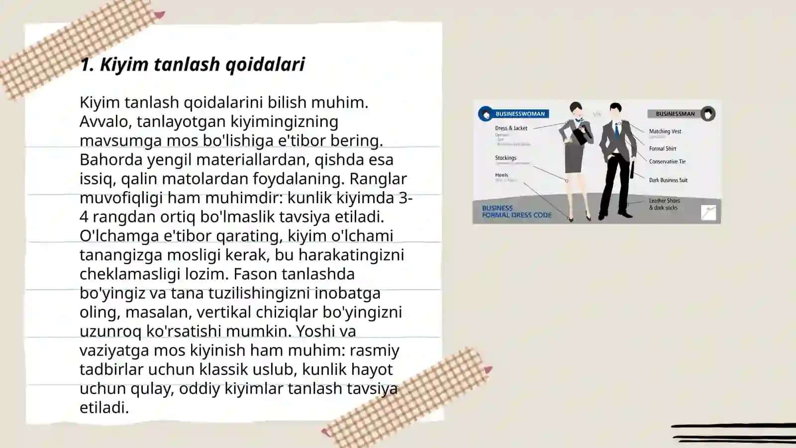 Tibbiy kiyim odobi 3