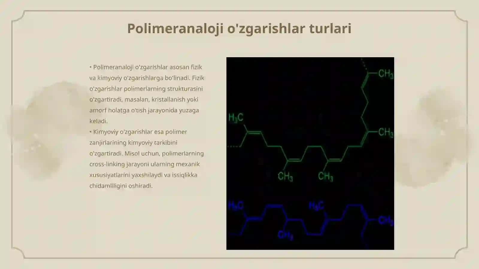 Polimeranaloji o‘zgarishlar va ularning o‘zigахоs хususiyatlаri 3