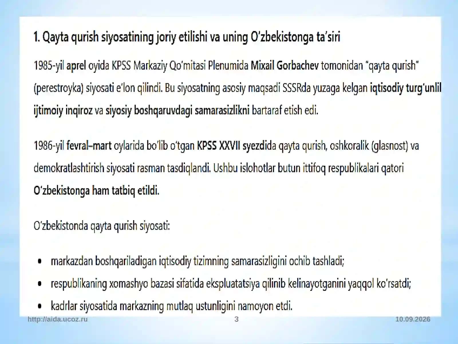 Qaytaqurishsiyosati 3