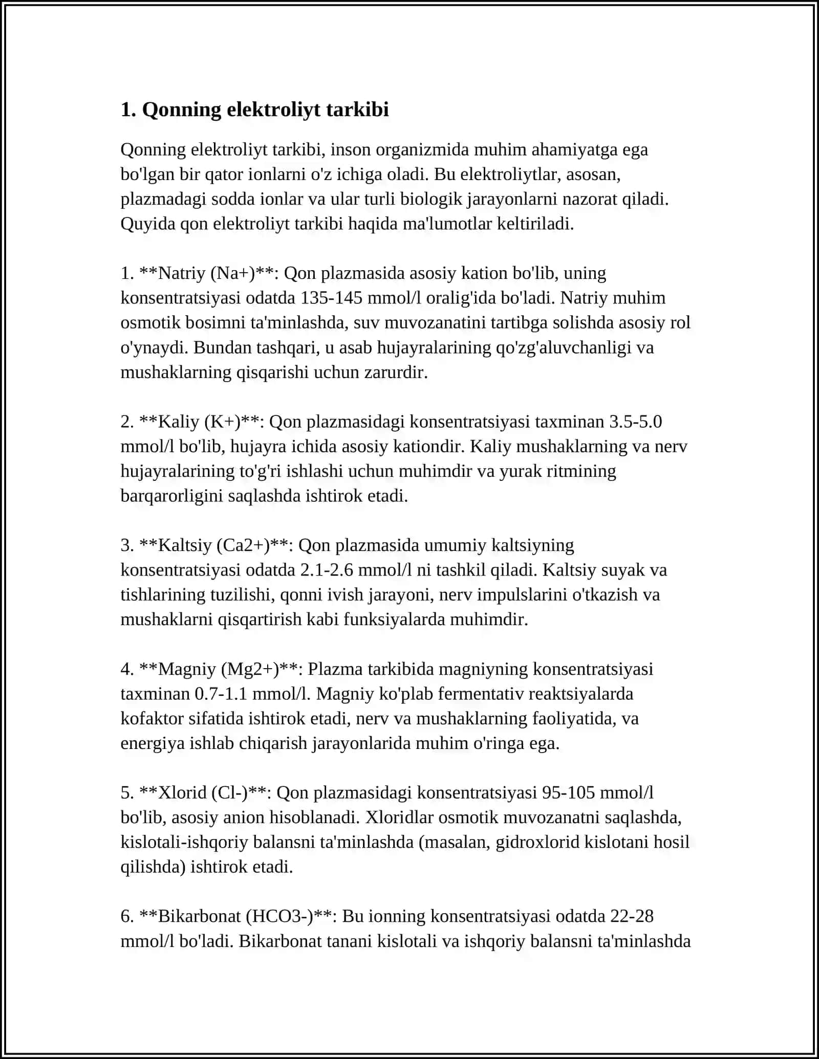 ORGANIZMNING BIOLOGIK SUYUQLIKLARI ELETROLIT VA NOELETROLITLAR ERITMALAR SITATIDA 3