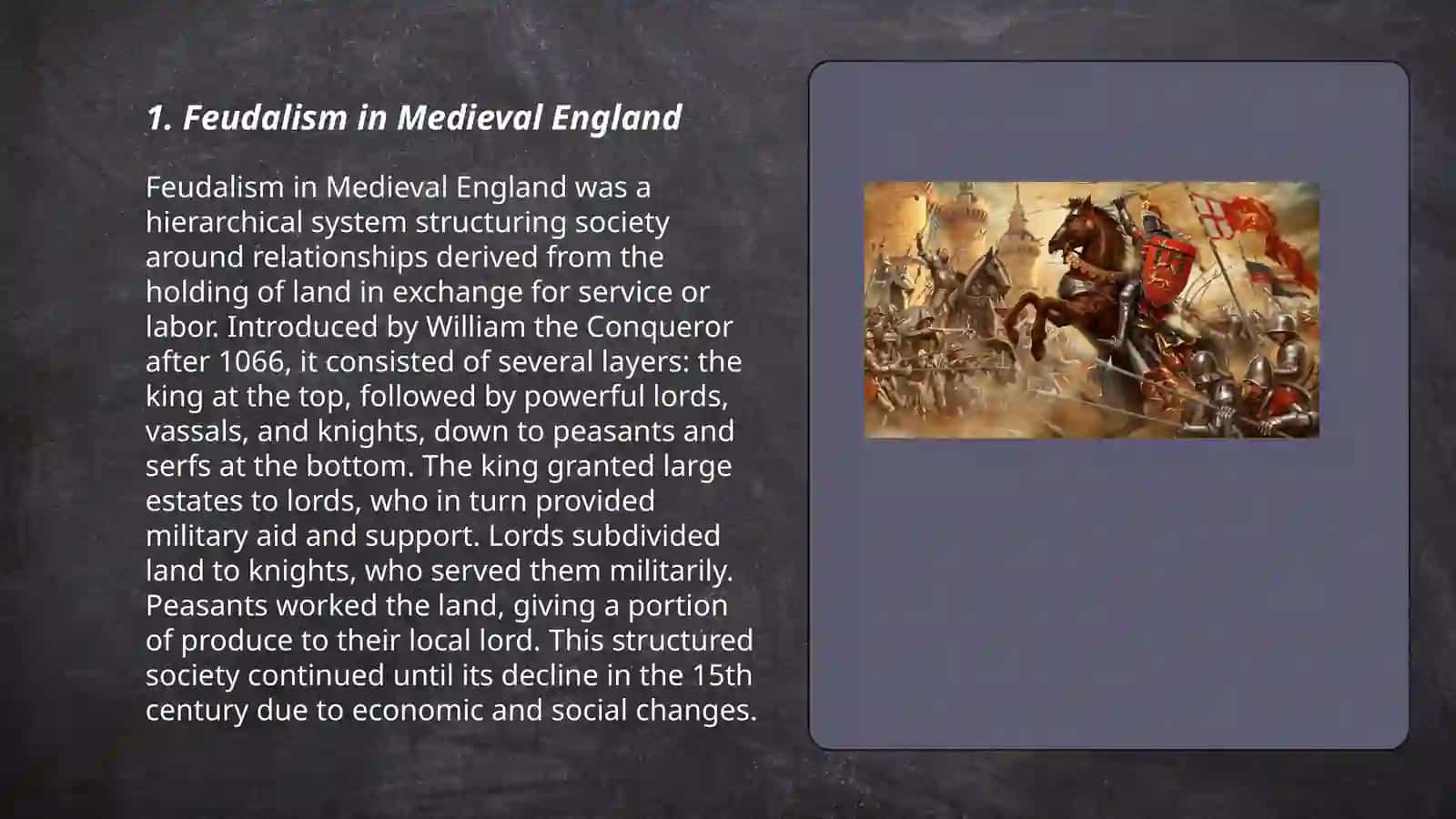 Feudalism in Medieval England 3