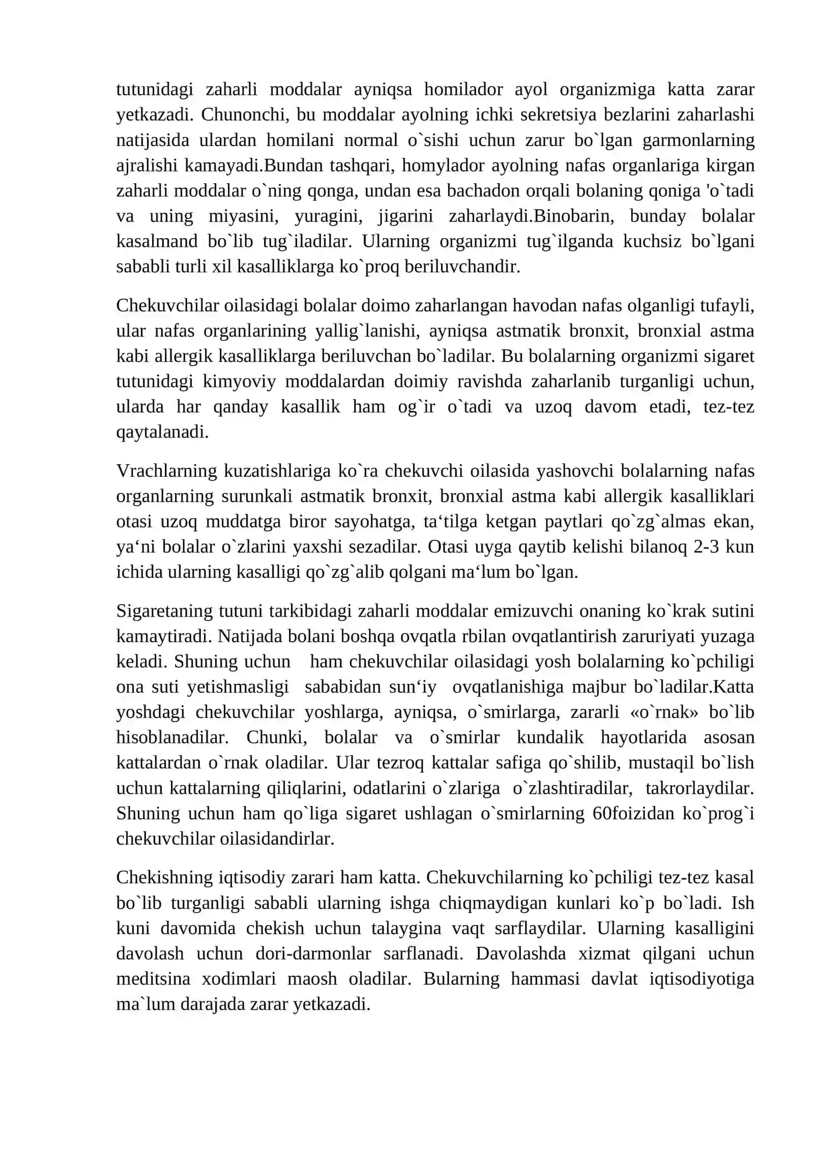 Zararli odatlar; kashandalik, spirtli ichimliklar 3