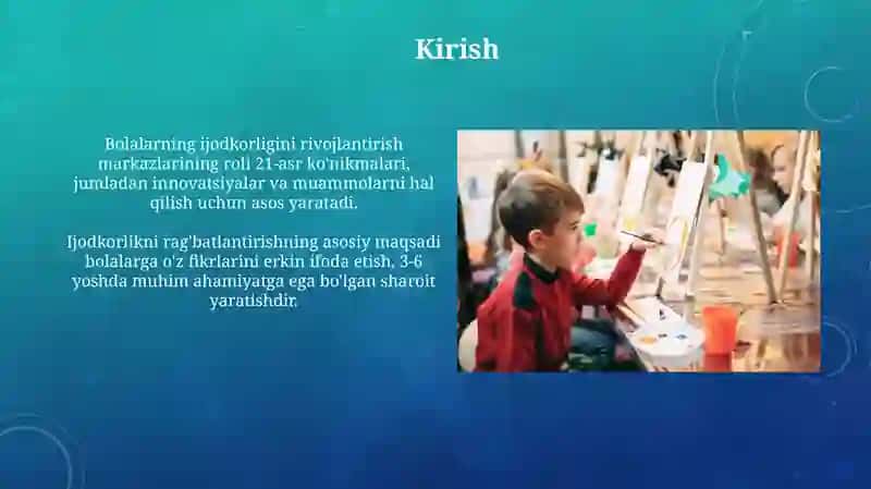 Bolalarda Ijodkorlikni Rivojlantirish 3