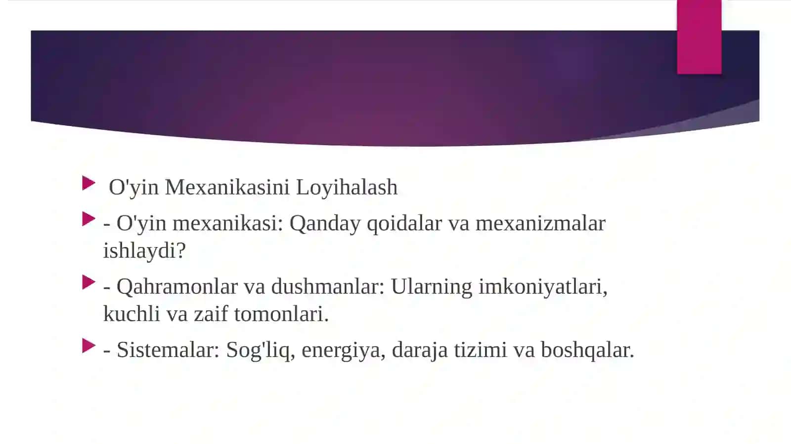 Grafik o`yinlar 3