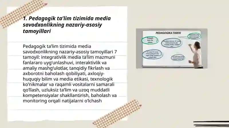 Pedagogik taʼlim tizimida media savodxonlik va axborot madaniyati 3