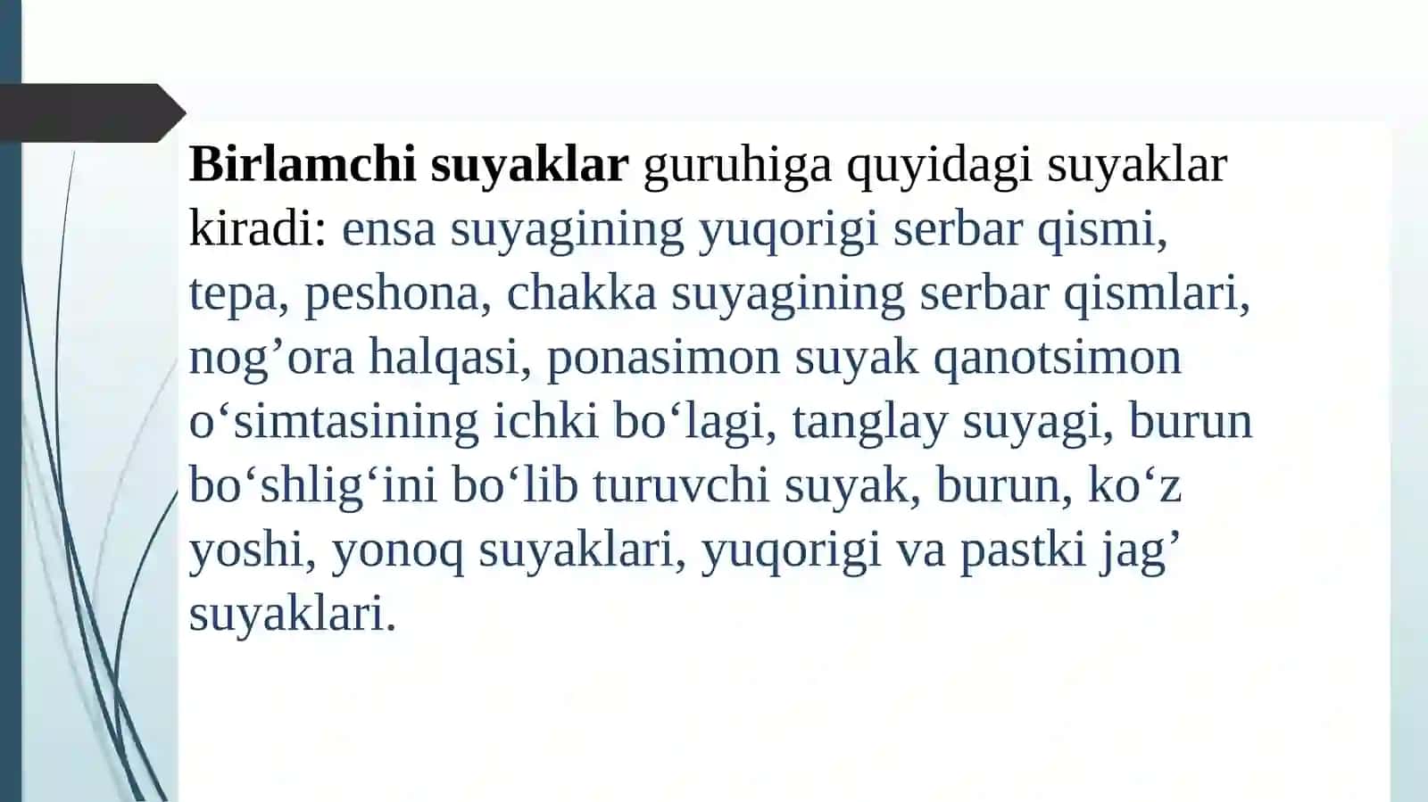 Kallasuyaklarining taraqqiyoti va tuzilishi 3