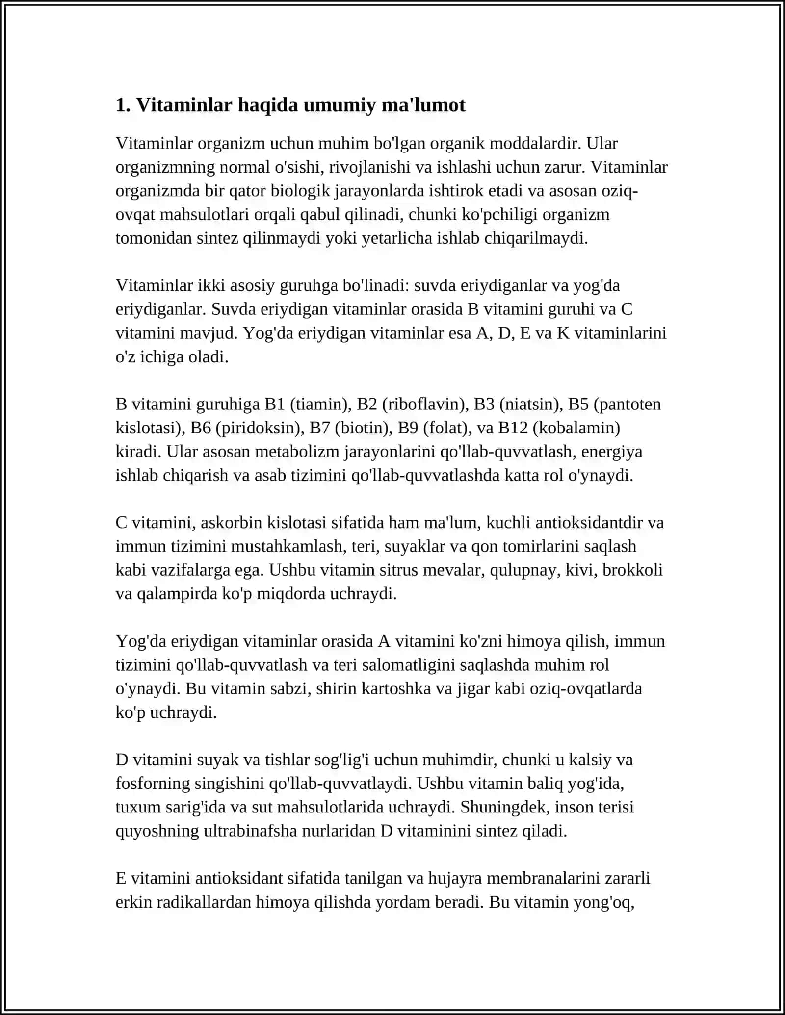 Vitaminlar 3