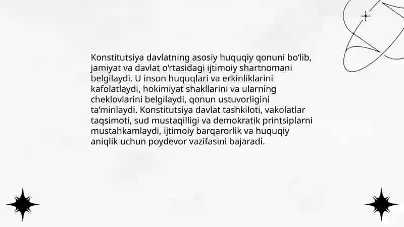 KONSTITUTSIYA - HUQUQIY DAVLAT VA BAXTIYOR JAMIYAT POYDEVORI 3