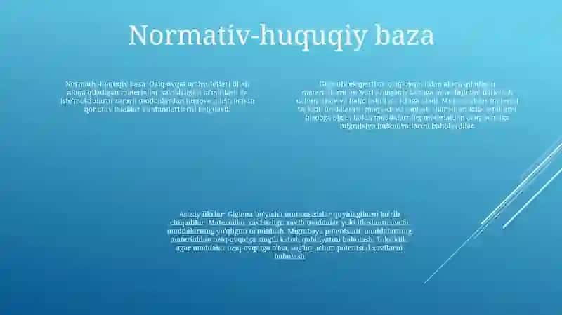 Oziq-Ovqat Bilan Kontaktda Bo’Ladigan Materiallarning Gigienik Ekspertizasi 3