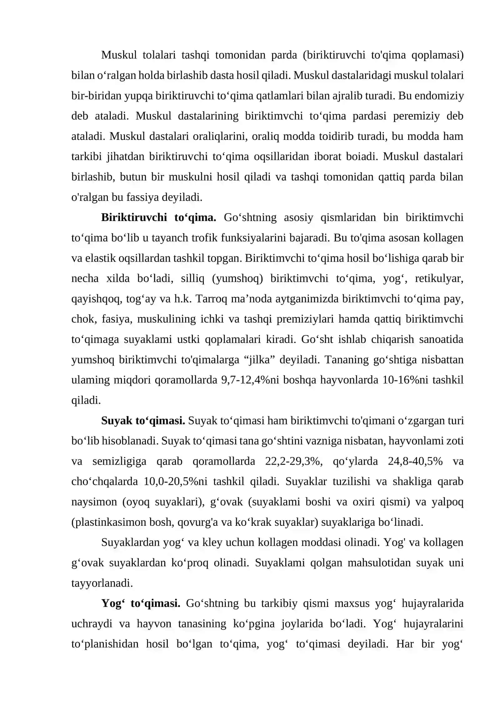 GO‘SHTNING MORFOLOGIK TUZULISHI 3