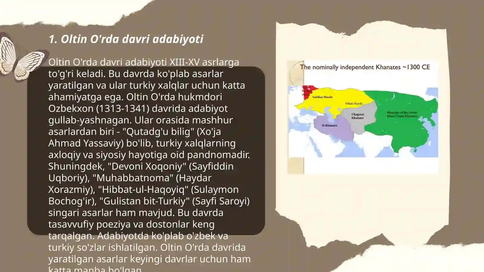 Oltin O'rda adabiyoti 3