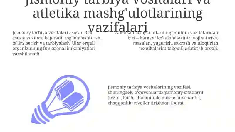 Jismoniy tarbiya vositalari va atletika mashg'ulotlari 3