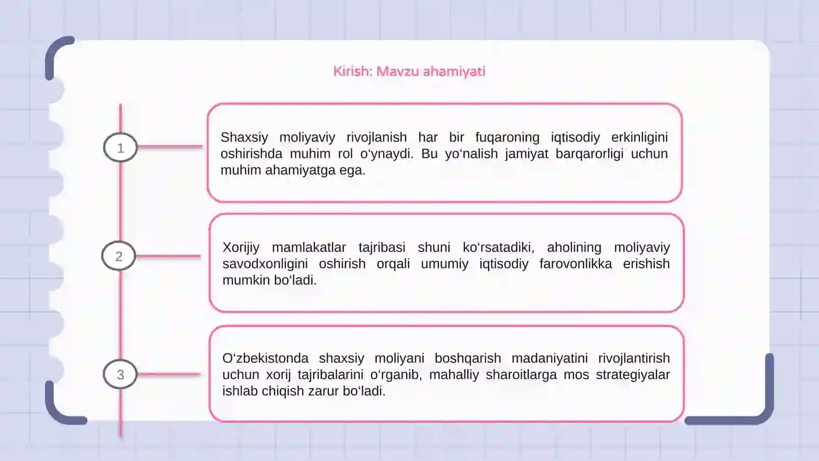 Shaxsiy moliyaviy rivojlantirish yo'llari 3