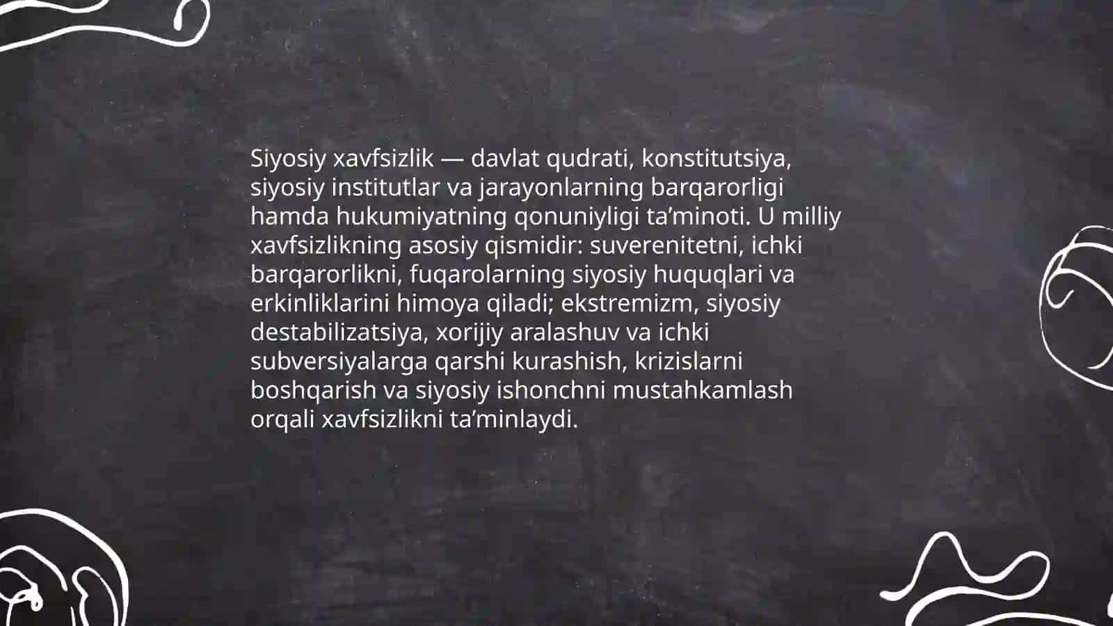Siyosiy xavfsizlik milliy xavfsizlik sohasi sifatida 3
