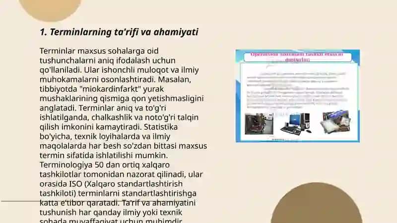 Terminlar va ularning xususiyatlari 3